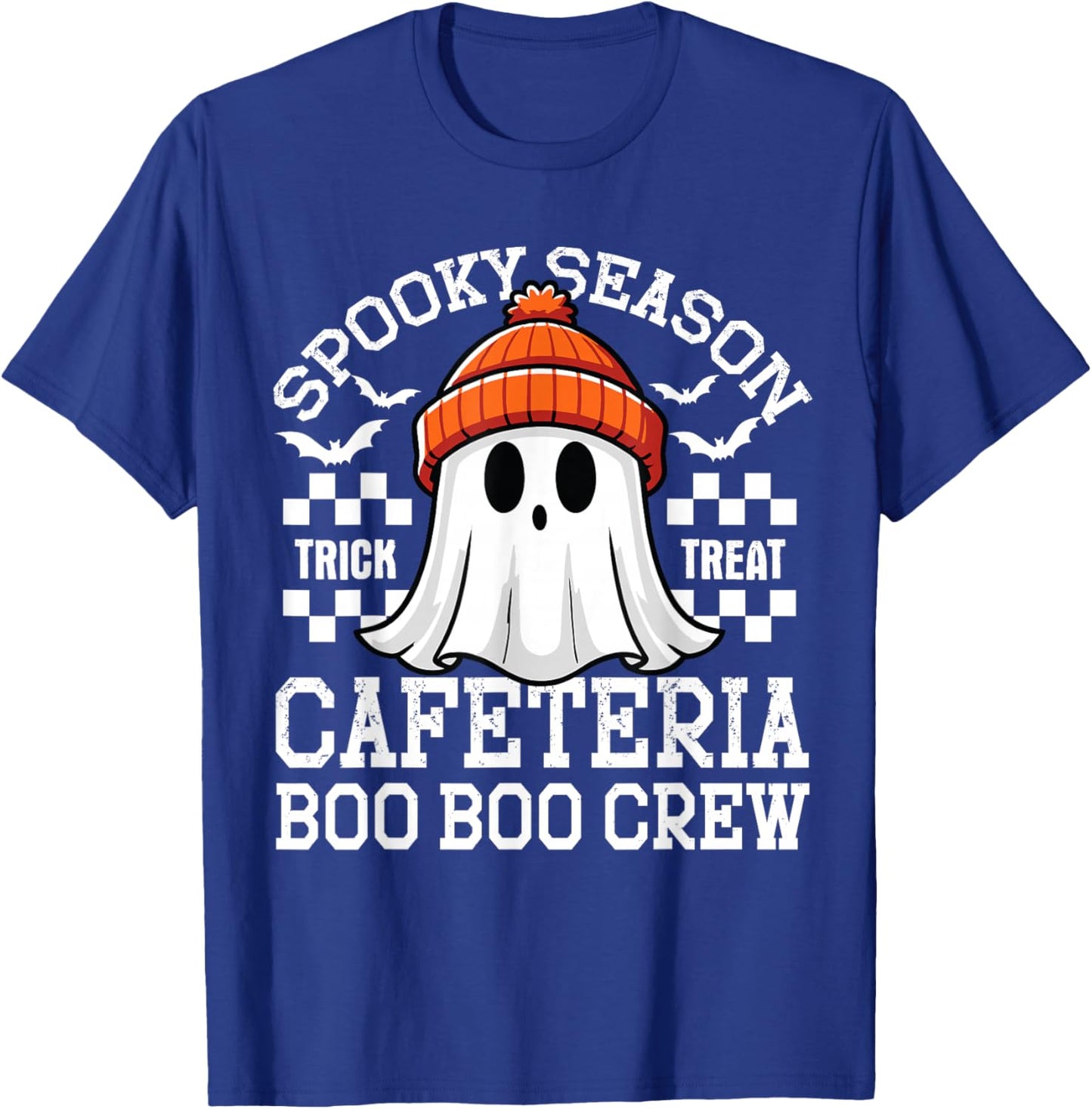 Spooky Season A Cafeteria Boo Crew Teacher Lunch Lady Squad T-Shirt - T-Shirt | Royal