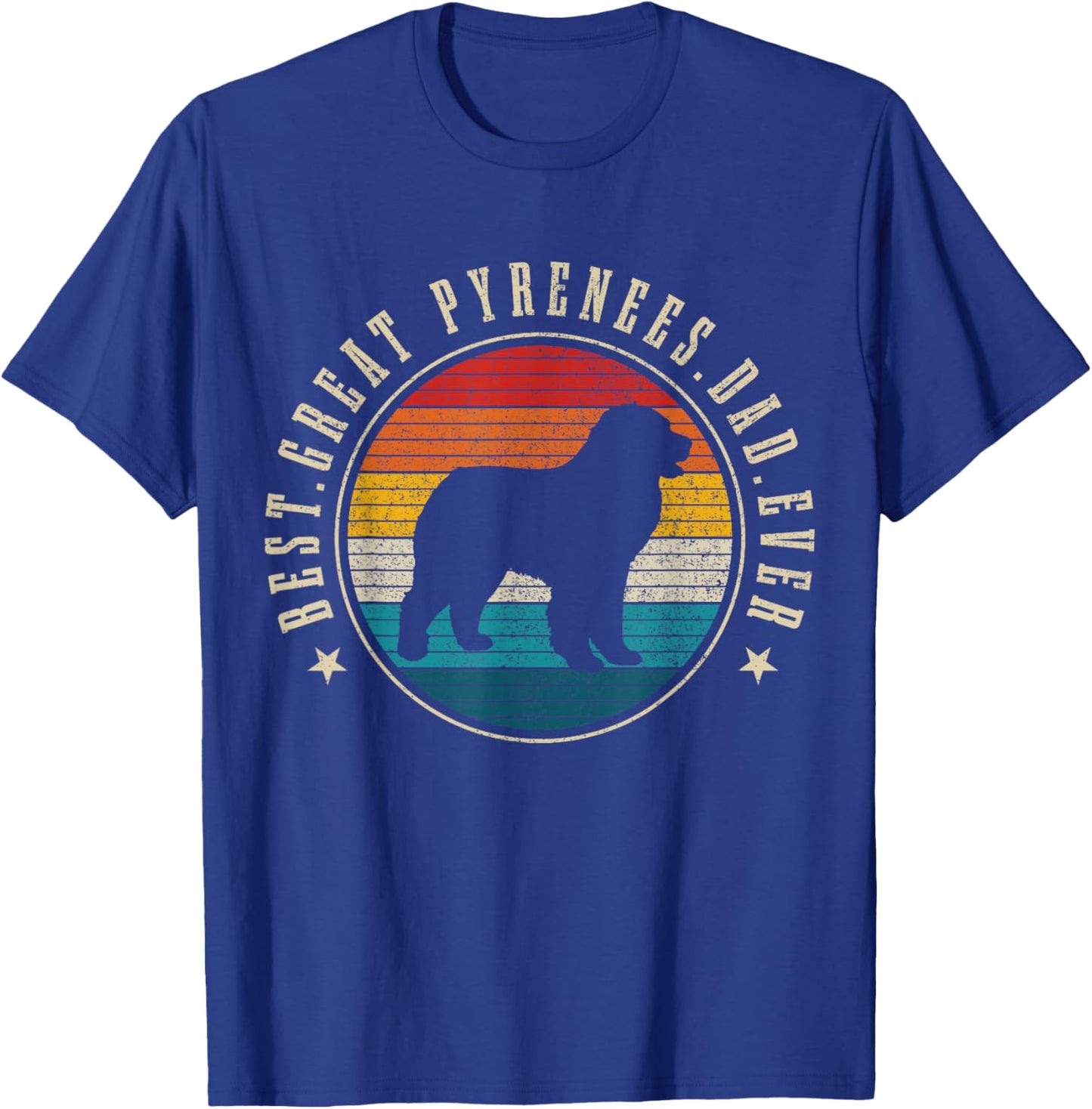 Pyrenean Mountain Dog Vintage Dog Funny T-Shirt - T-Shirt | Royal