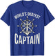 Boating Worlds okayest Captain T-Shirt - T-Shirt | Royal