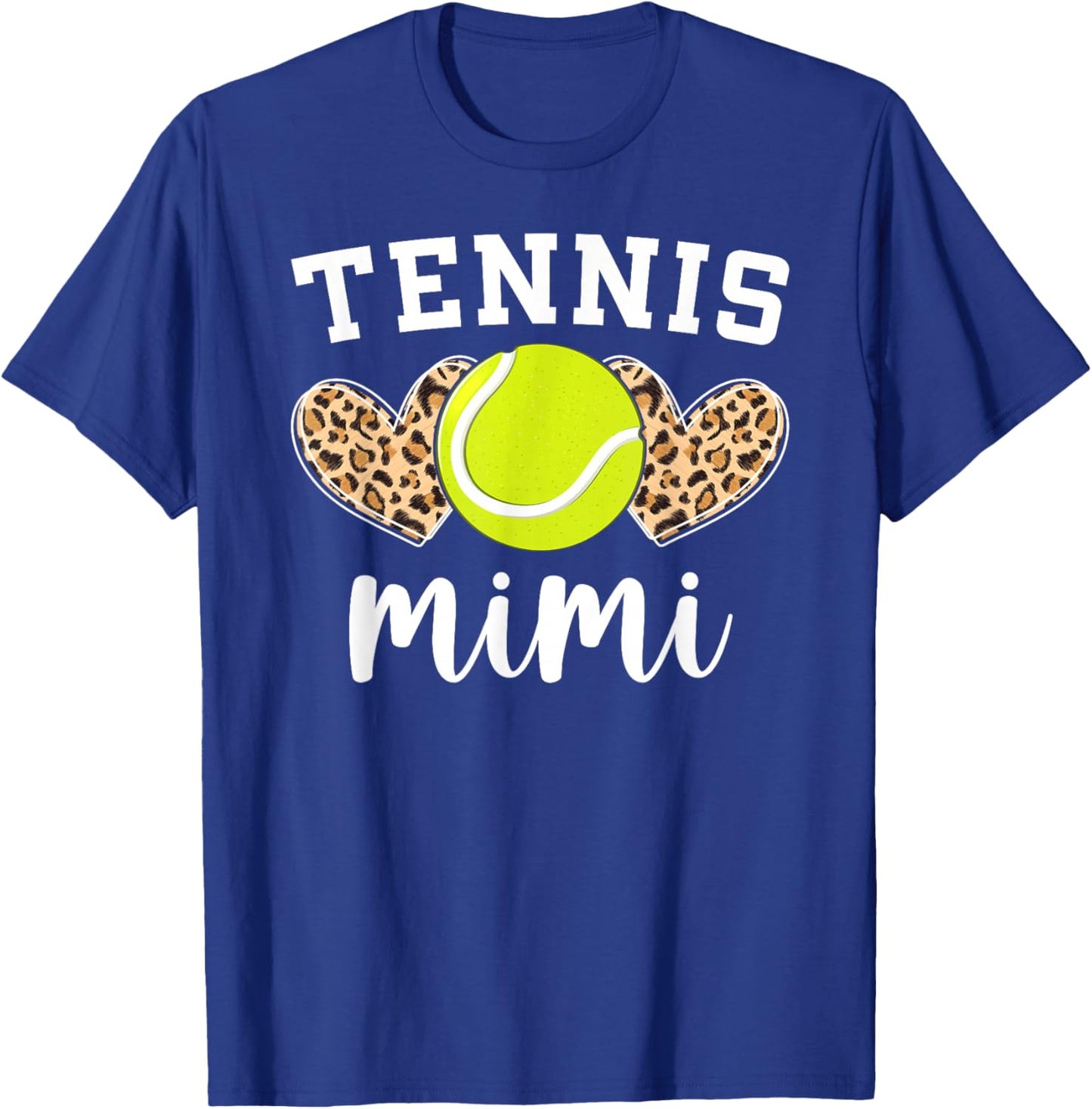Tennis Mimi Hearts Grandma Mimi Of A Tennis Player Mimi T-Shirt - T-Shirt | Royal