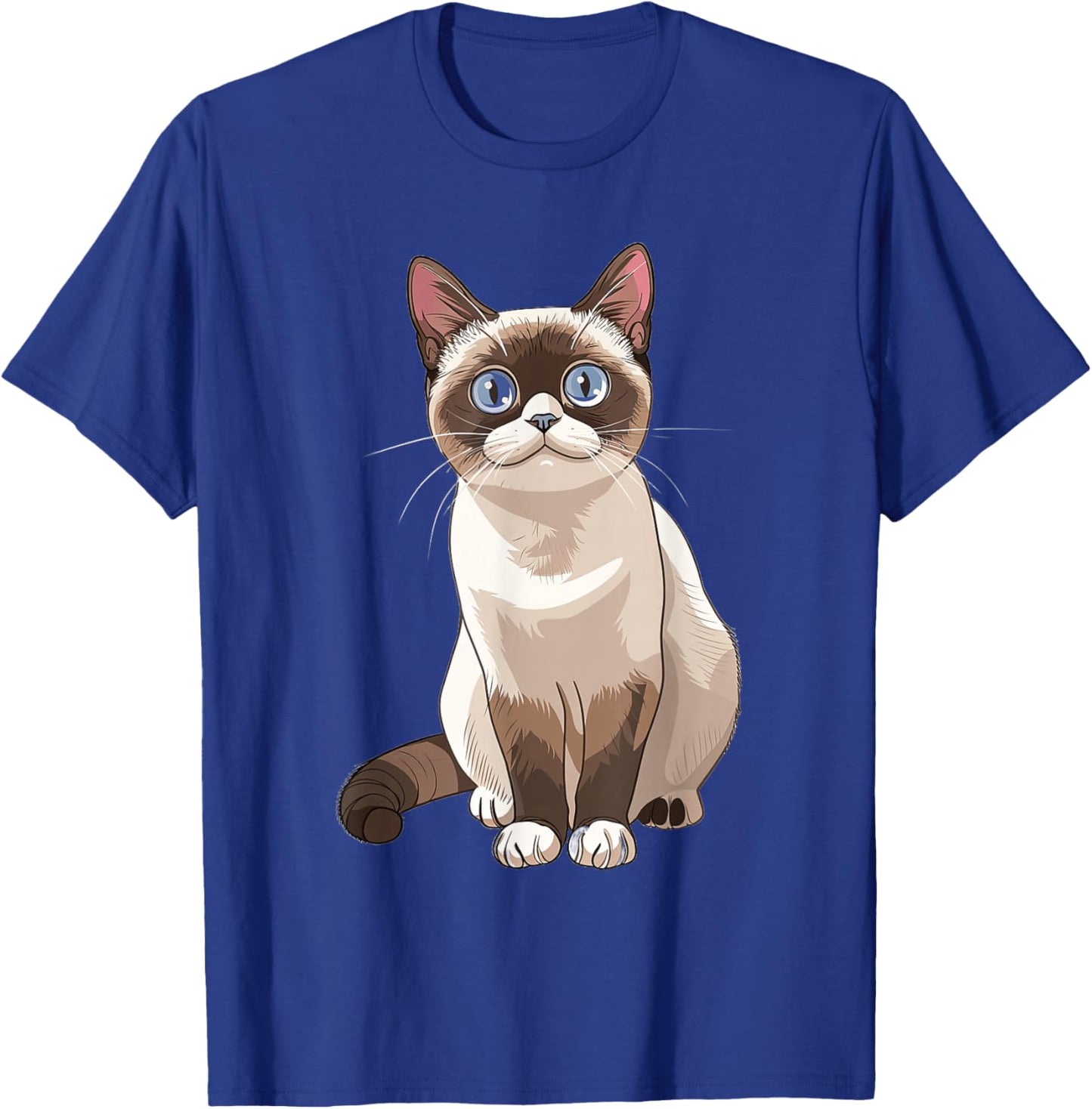 Snowshoe Cat Anime T-Shirt - T-Shirt | Royal