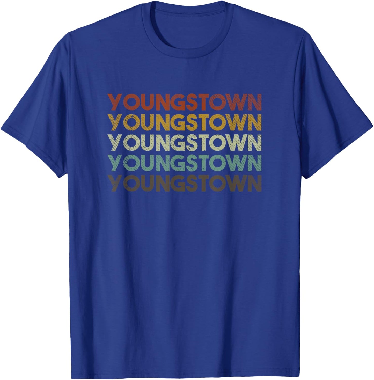 Vintage Youngstown Ohio Retro 80s Style T-Shirt - T-Shirt | Royal