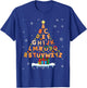 Funny Alphabet Christmas Tree for Teacher or Kids T-Shirt - T-Shirt | Royal