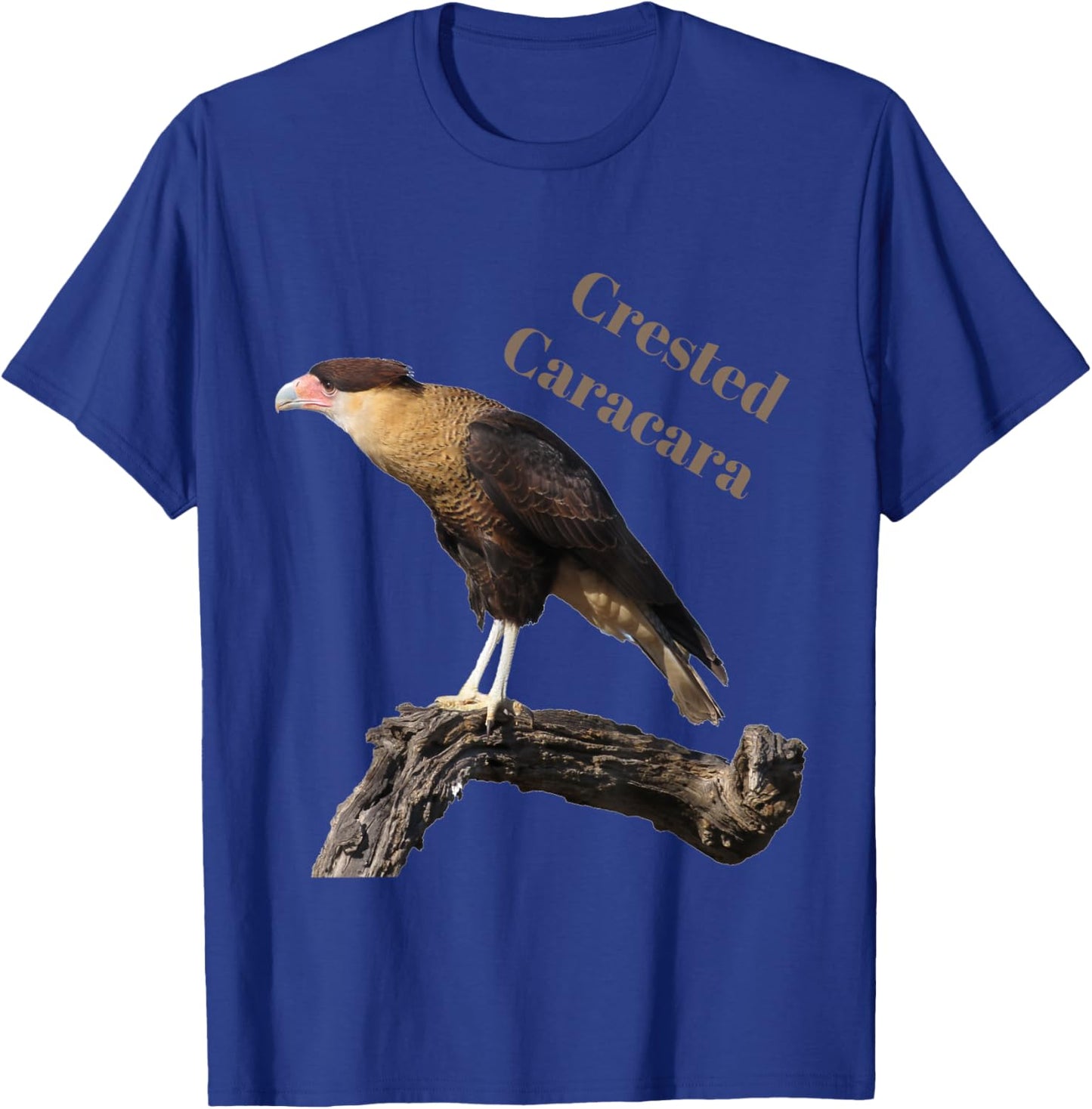 Crested Caracara T-Shirt - T-Shirt | Royal