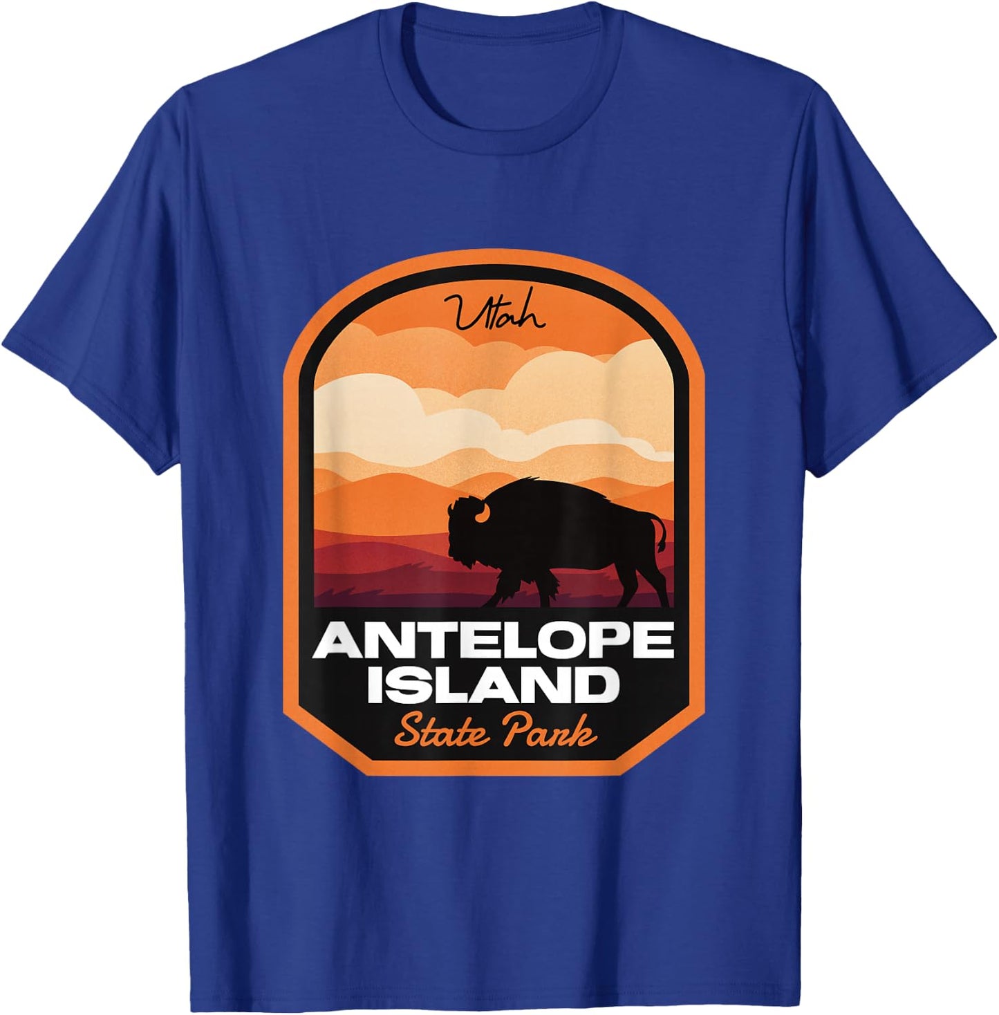 Antelope Island State Park UT Bison T-Shirt - T-Shirt | Royal
