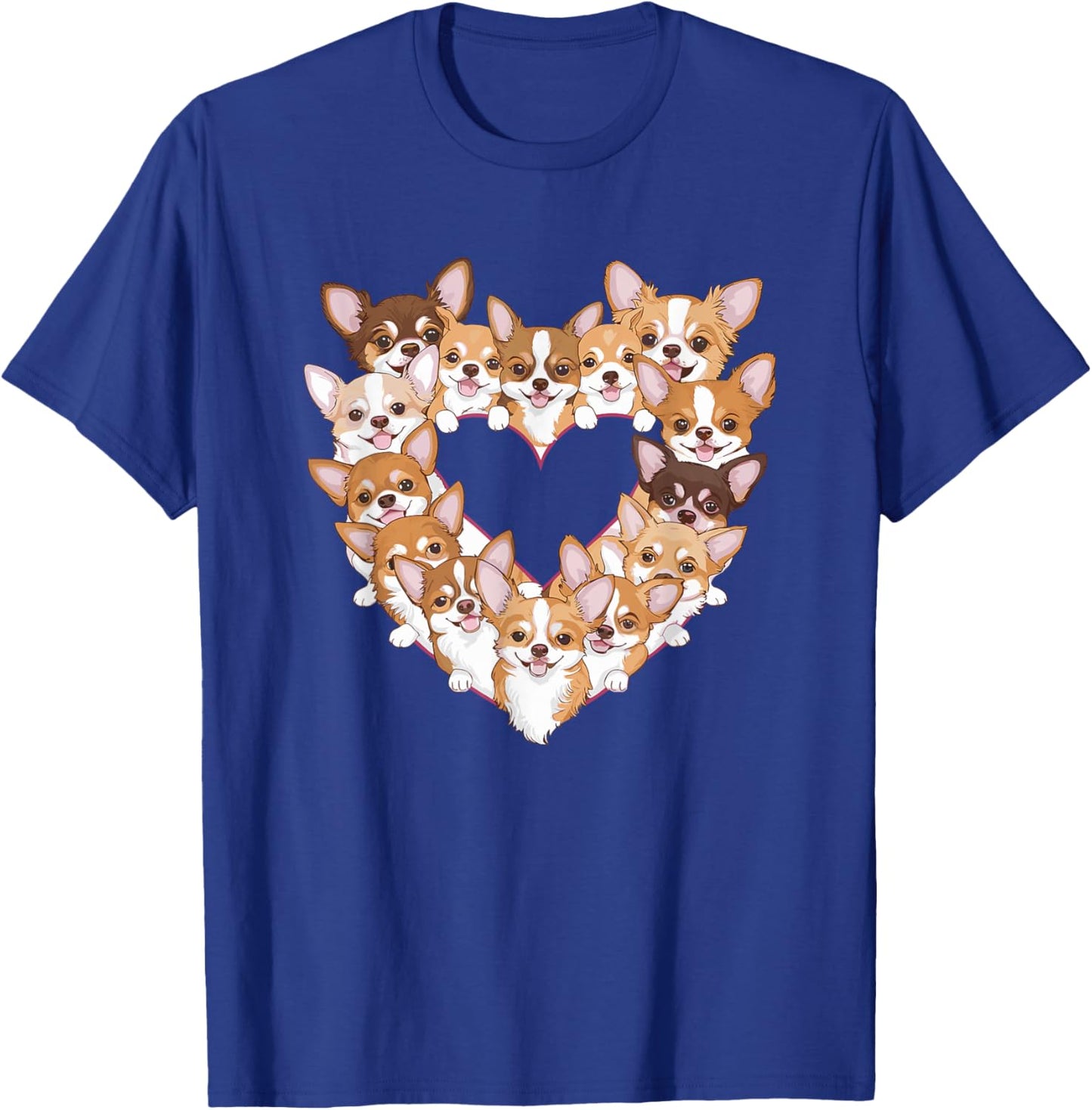 Heart Chihuahua Chihuahuas Chi T-Shirt - T-Shirt | Royal