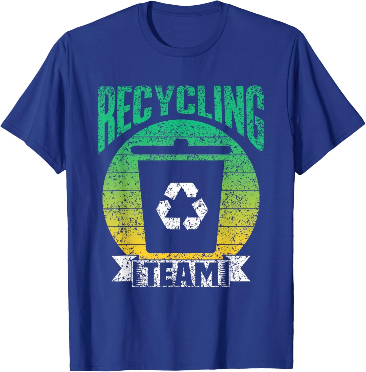 Recycling Team Trash Recycle Earth Day Environment T-Shirt - T-Shirt | Royal