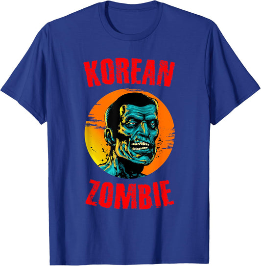 Korean Zombies Horror Halloween Undead Corpse Zombies T-Shirt - T-Shirt | Royal