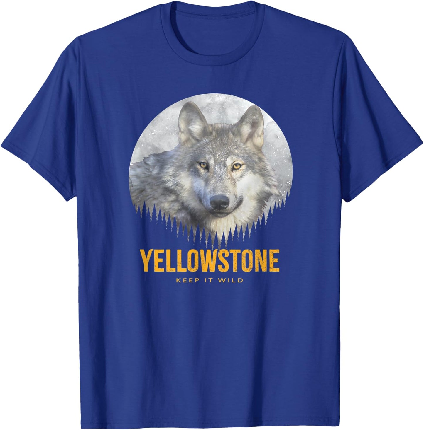 Yellowstone Wild Gray Wolf American Wolf T-Shirt - T-Shirt | Royal