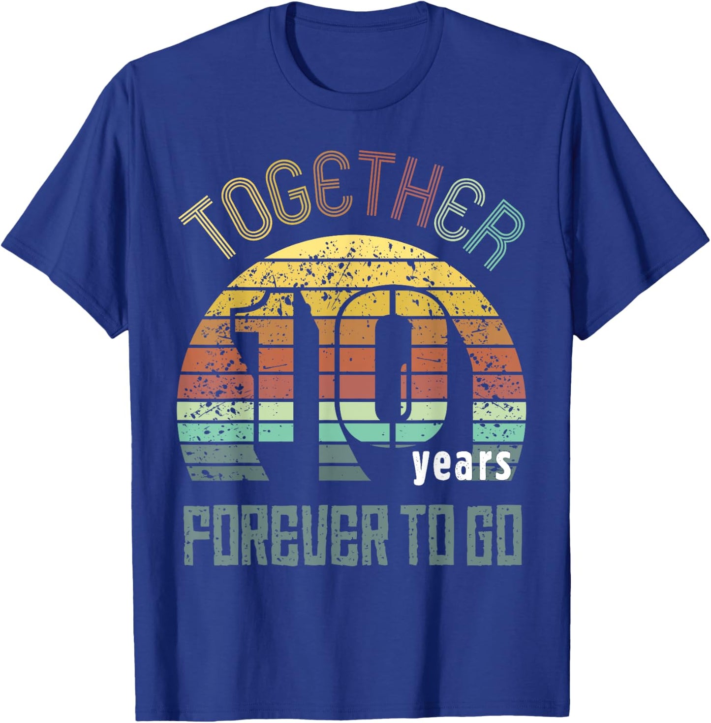 10th Years Wedding Anniversary Gifts For Couples Matching T-Shirt - T-Shirt | Royal