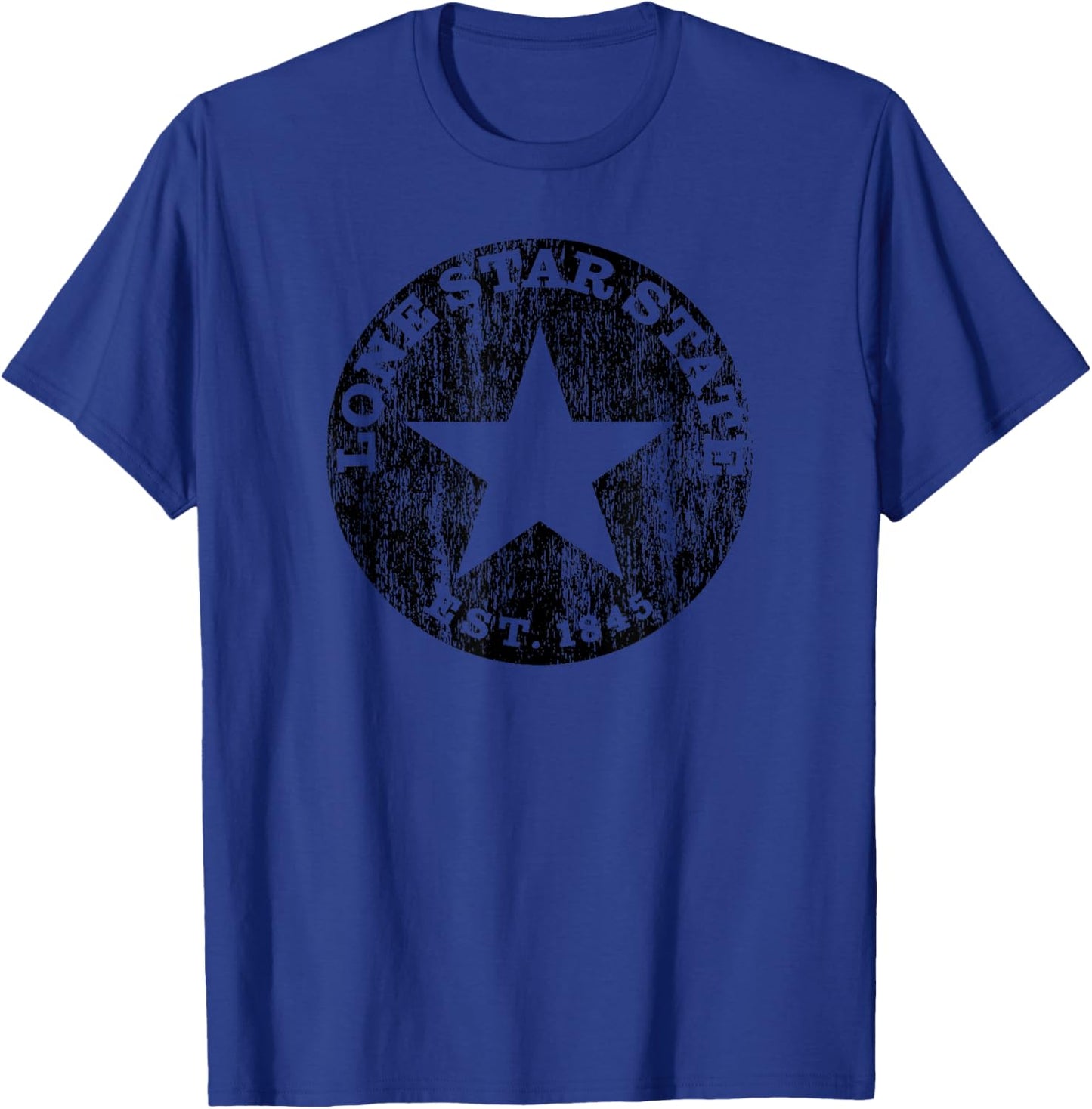 Texas Vintage Lone Star State 1845 T-Shirt - T-Shirt | Royal