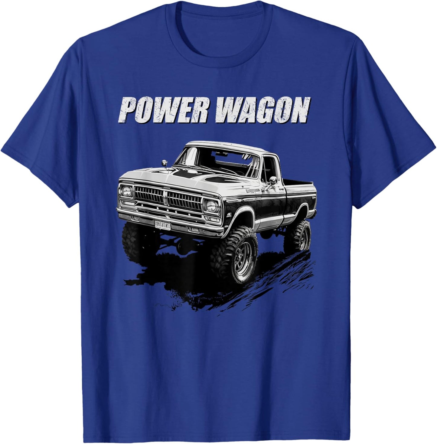 Power Wagon Pickup Truck Graphic T-Shirt - T-Shirt | Royal