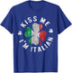 Kiss Me I'm Italian St Patrick's Day Italy Gift T-Shirt - T-Shirt | Royal