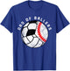 Dad Of Ballers Funny Baseball Volleyball Soccer Dad T-Shirt - T-Shirt | Royal