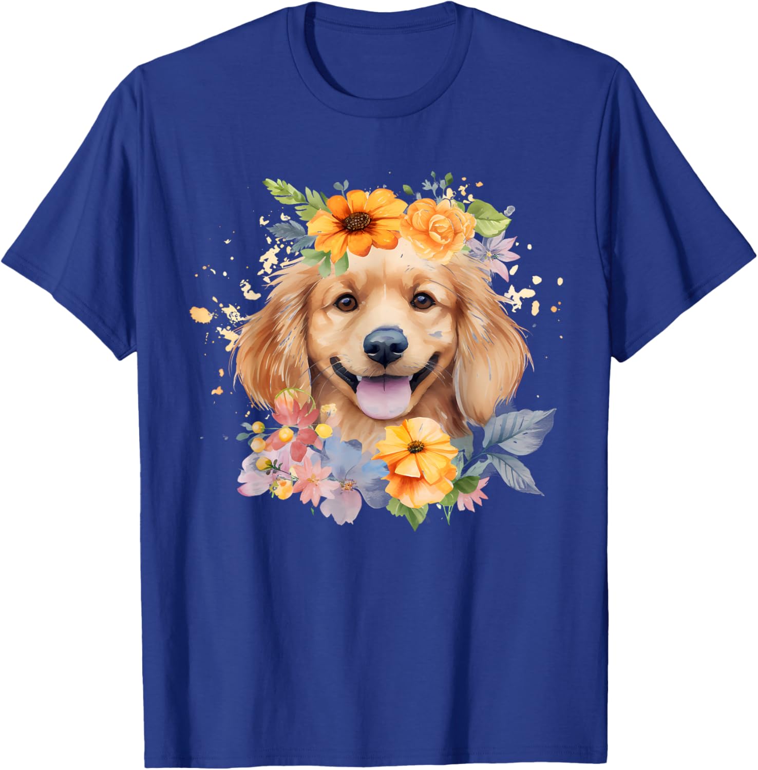 Watercolor English Cocker Spaniel Puppy T-Shirt - T-Shirt | Royal