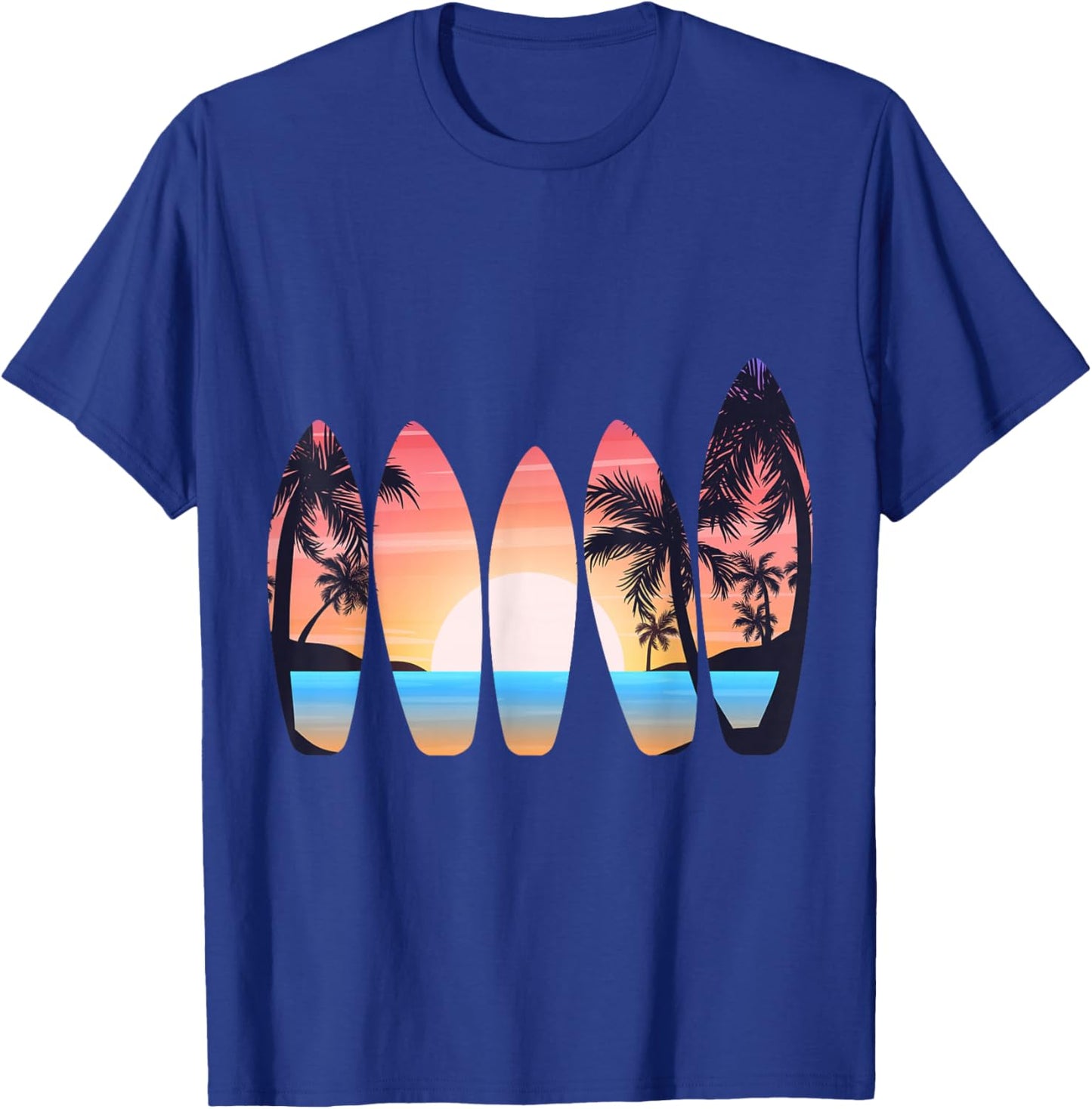 Vintage Classic Retro Surfboarder Surfer Surfing Surfboard T-Shirt - T-Shirt | Royal