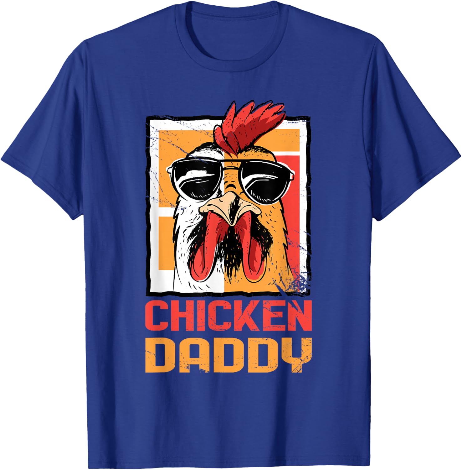 Chicken Daddy Funny Poultry Farmer Fathers Day T-Shirt - T-Shirt | Royal