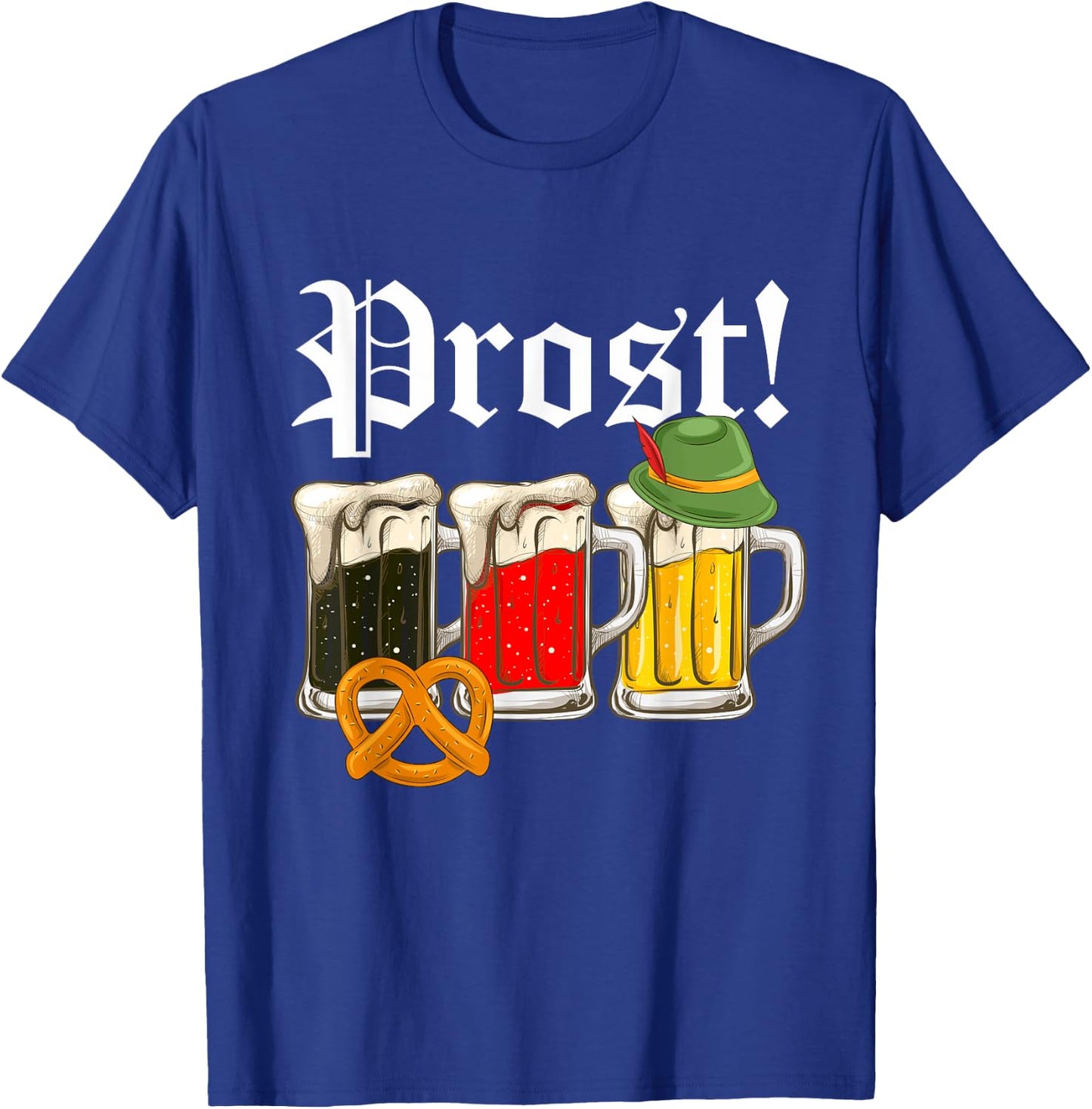 Cheers Beer Pretzel Lover Oktoberfest Festival 2019 Drinking T-Shirt - T-Shirt | Royal