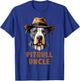 Cute Pitbull Uncle Puppy Lovers Dog Owners Gift Funny Pittie Owner - Men's Black Short Sleeve Classic Fit - Small T-Shirt - T-Shirt | Royal