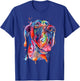 Great Dane Splash Art Dane T-Shirt - T-Shirt | Royal