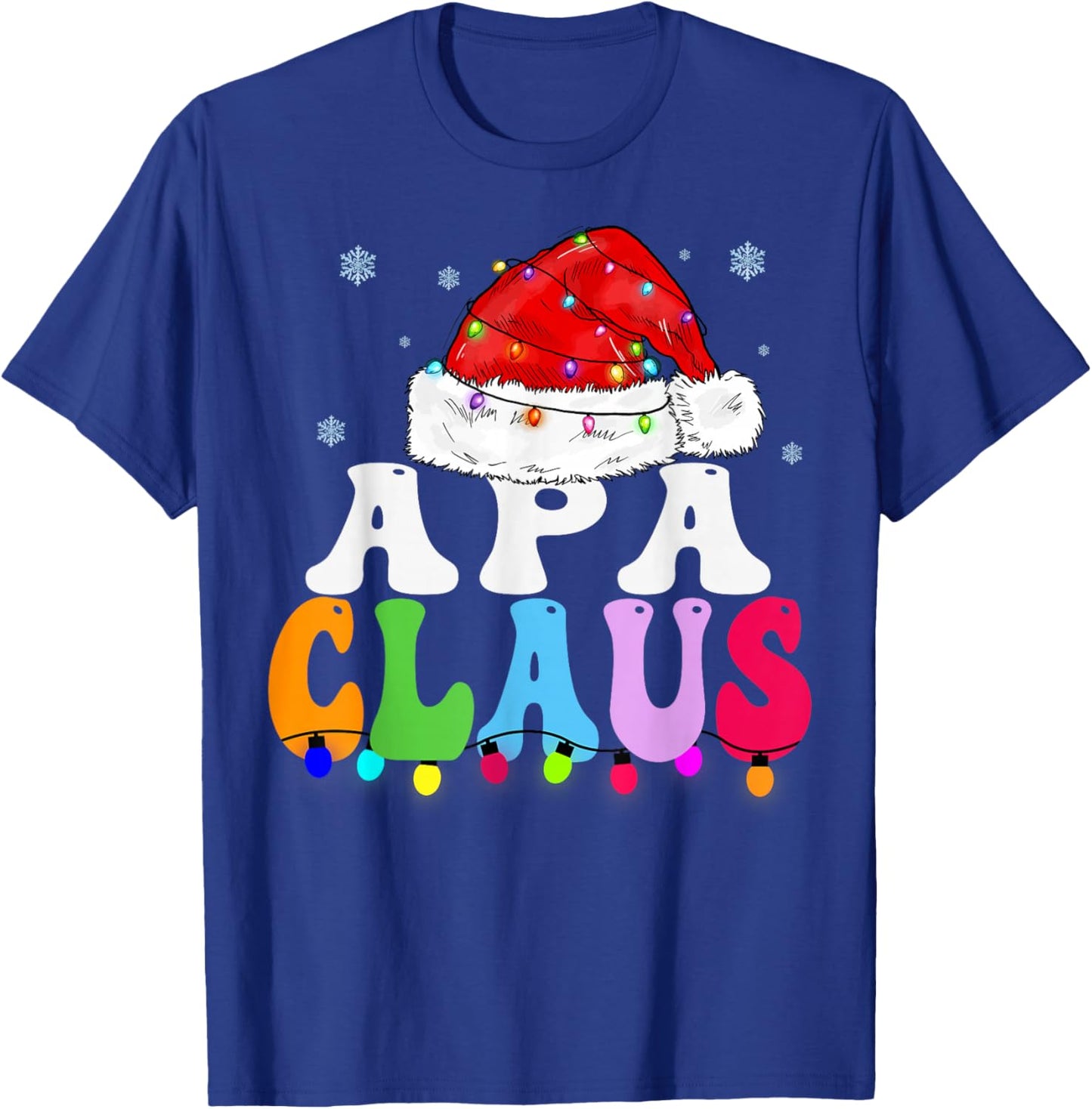 APA Claus Funny Xmas Family Matching APA Grandma Christmas T-Shirt - T-Shirt | Royal