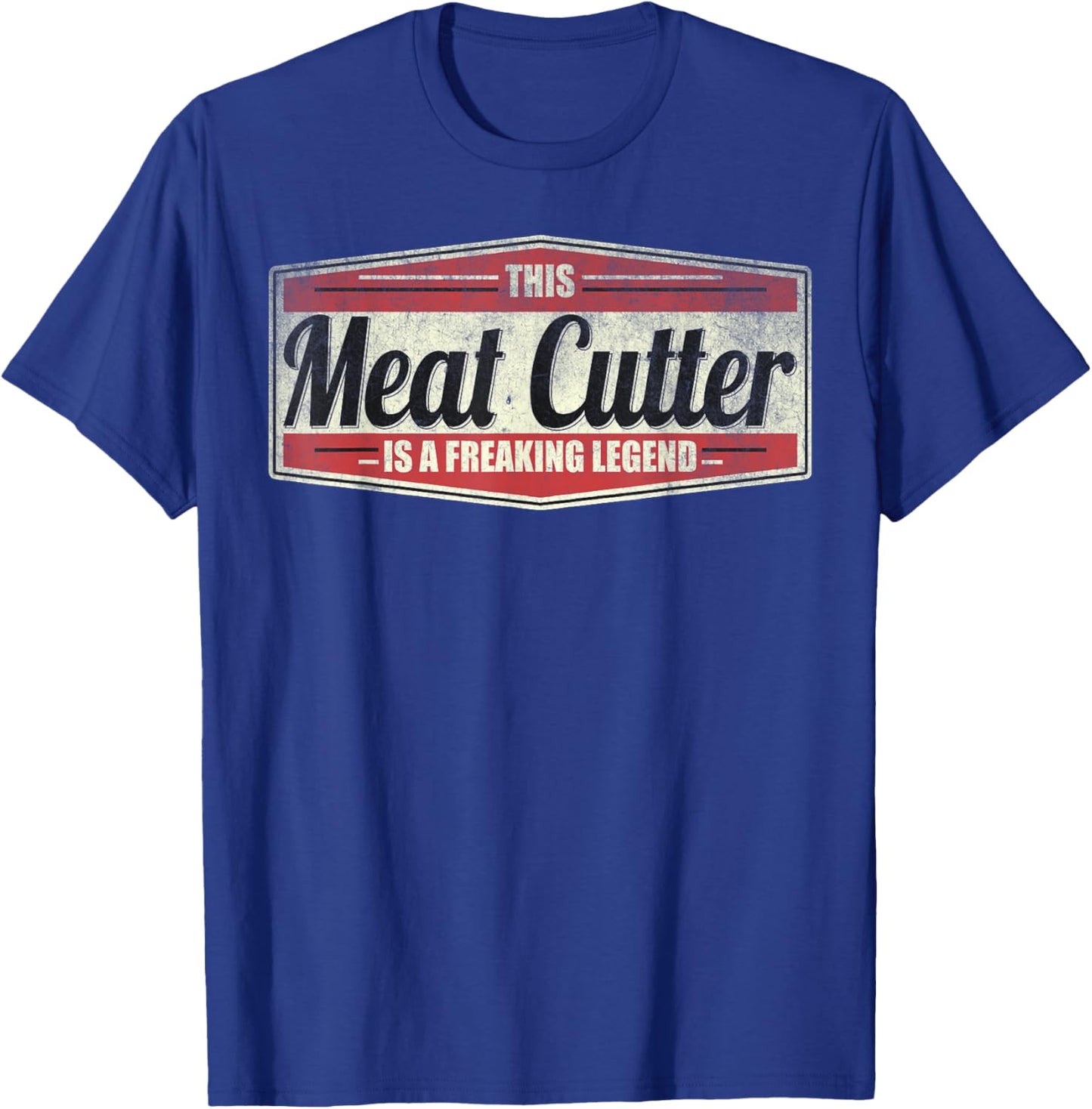 Funny Profession Quote Vintage Meat Cutter T-Shirt - T-Shirt | Royal