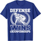 Defense wins Championships | Football Defence Lineman T-Shirt - T-Shirt | Royal