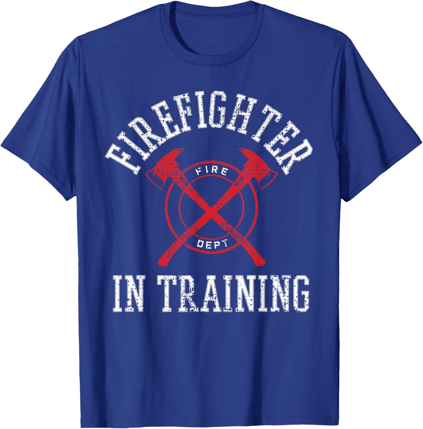 Firefighter In Training Vintage T-Shirt - T-Shirt | Royal