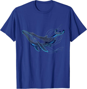 Blue Whale Humpback Whale Lover T-Shirt - T-Shirt | Royal