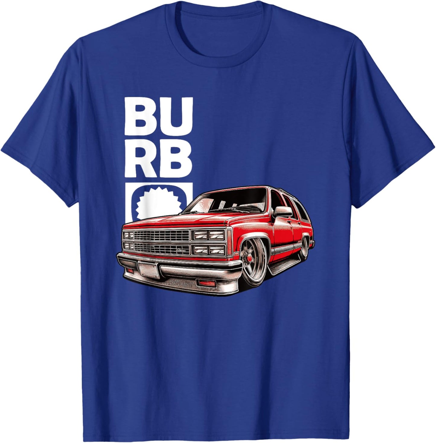 Squarebody Truck Burb Crest Truck Squarebody Suburban T-Shirt - T-Shirt | Royal