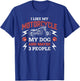 I Like My Motorcycle My Dog And Three People Women T-Shirt - T-Shirt | Royal