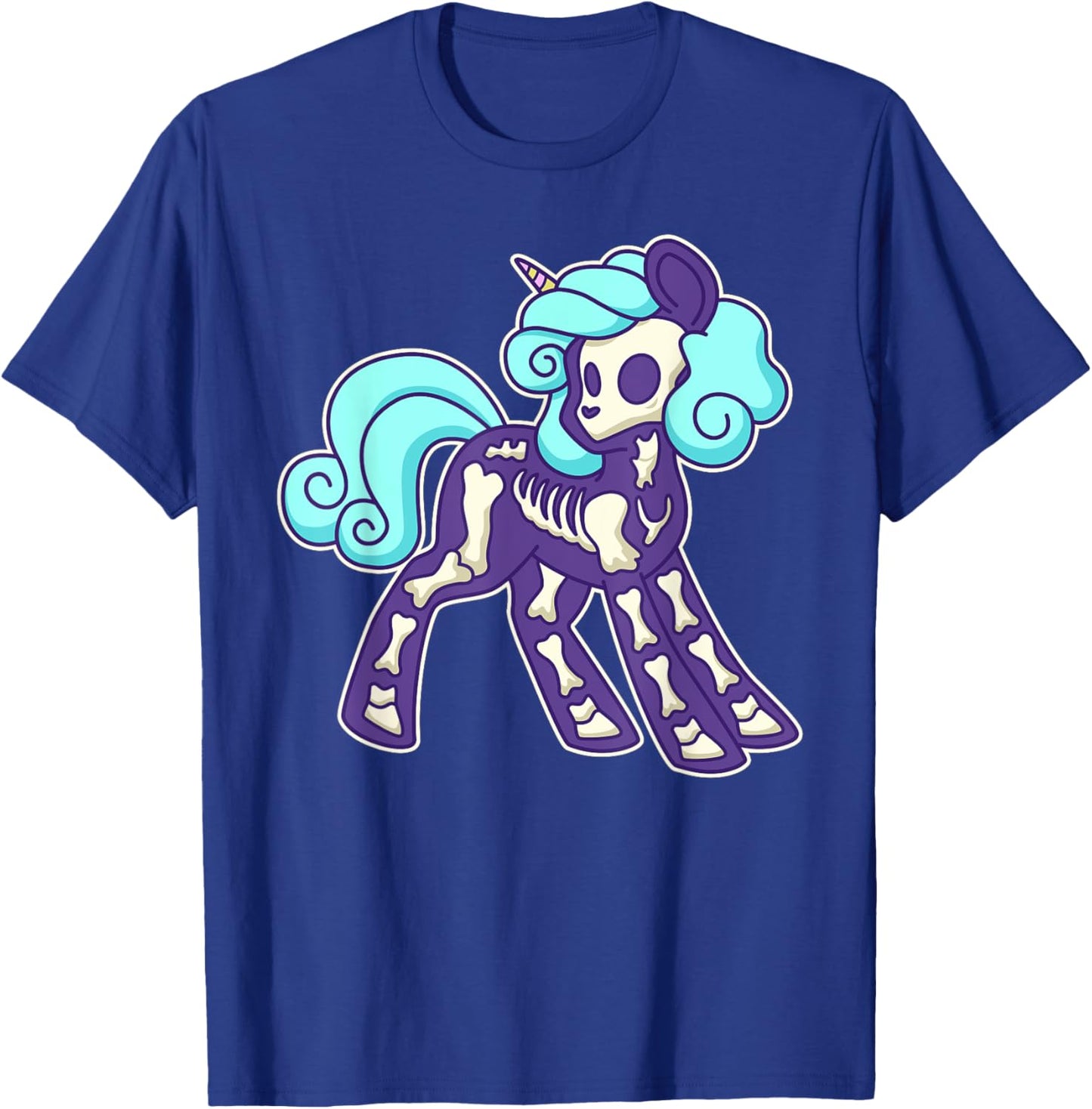 Pastel Goth Unicorn Skeleton T-Shirt - T-Shirt | Royal