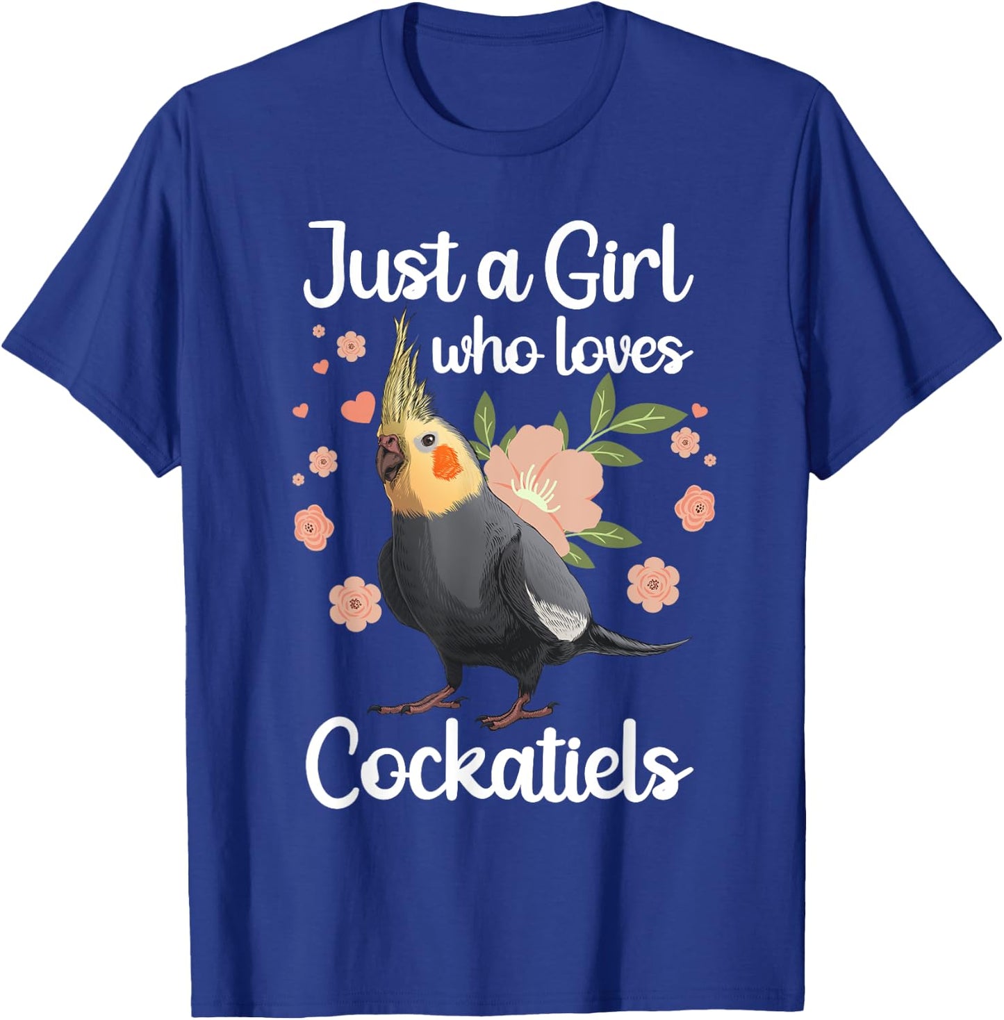 Cool Cockatiel Girls Parrot Bird Lover Parakeet T-Shirt - T-Shirt | Royal