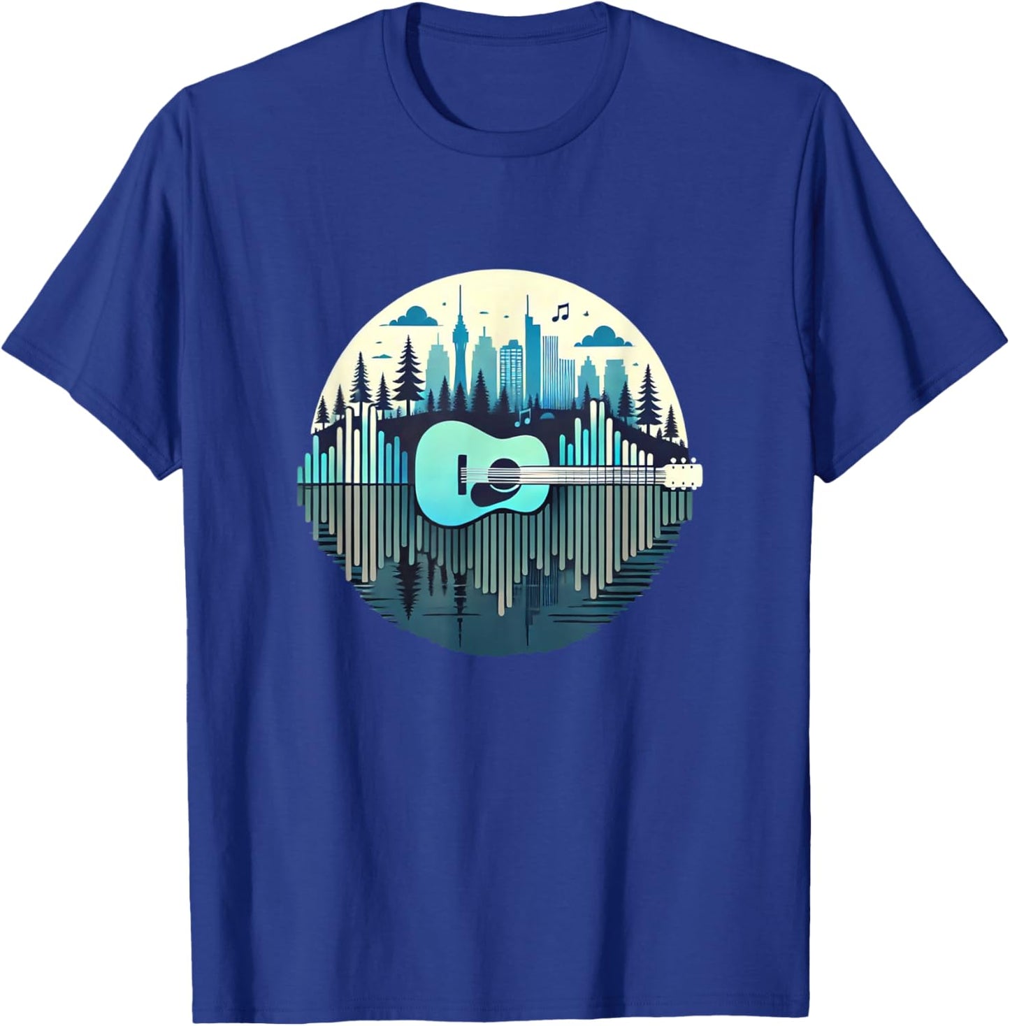 guitar man gift guitarist , Black, S T-Shirt - T-Shirt | Royal