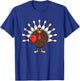 Bowling Turkey, Funny Thanksgiving & Friendsgiving Bowling T-Shirt - T-Shirt | Royal