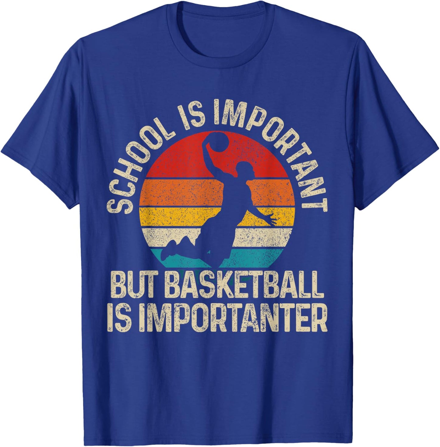 Basketball Vintage Saying Funny Gift T-Shirt - T-Shirt | Royal