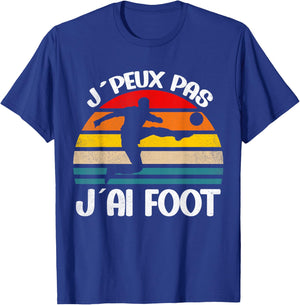 J´Peux Pas J´Ai Football For Children Boys , Black, S T-Shirt - T-Shirt | Royal