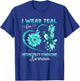 I Wear Teal For Heterotaxy Syndrome Awareness Hummingbird T-Shirt - T-Shirt | Royal