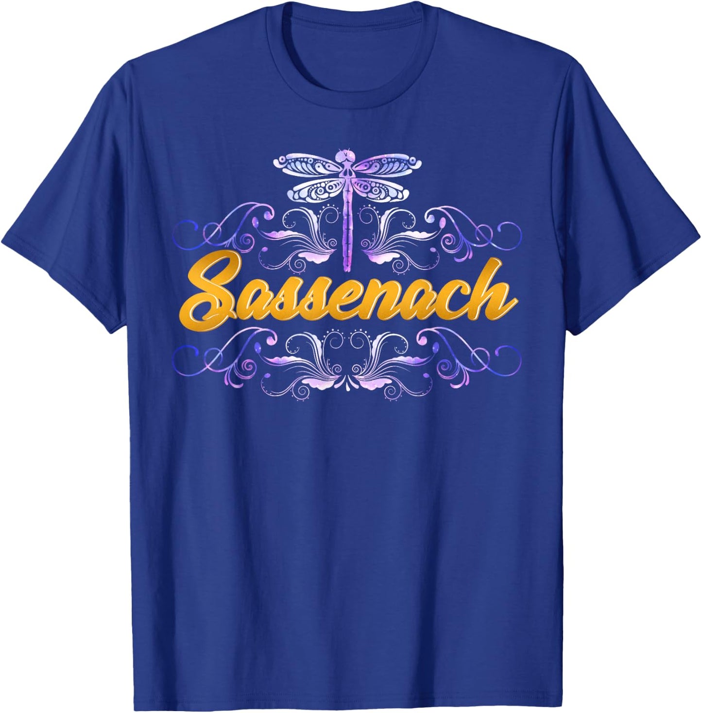 Sassenach Outlander Gaelic Dragonfly Men and Women T-Shirt - T-Shirt | Royal