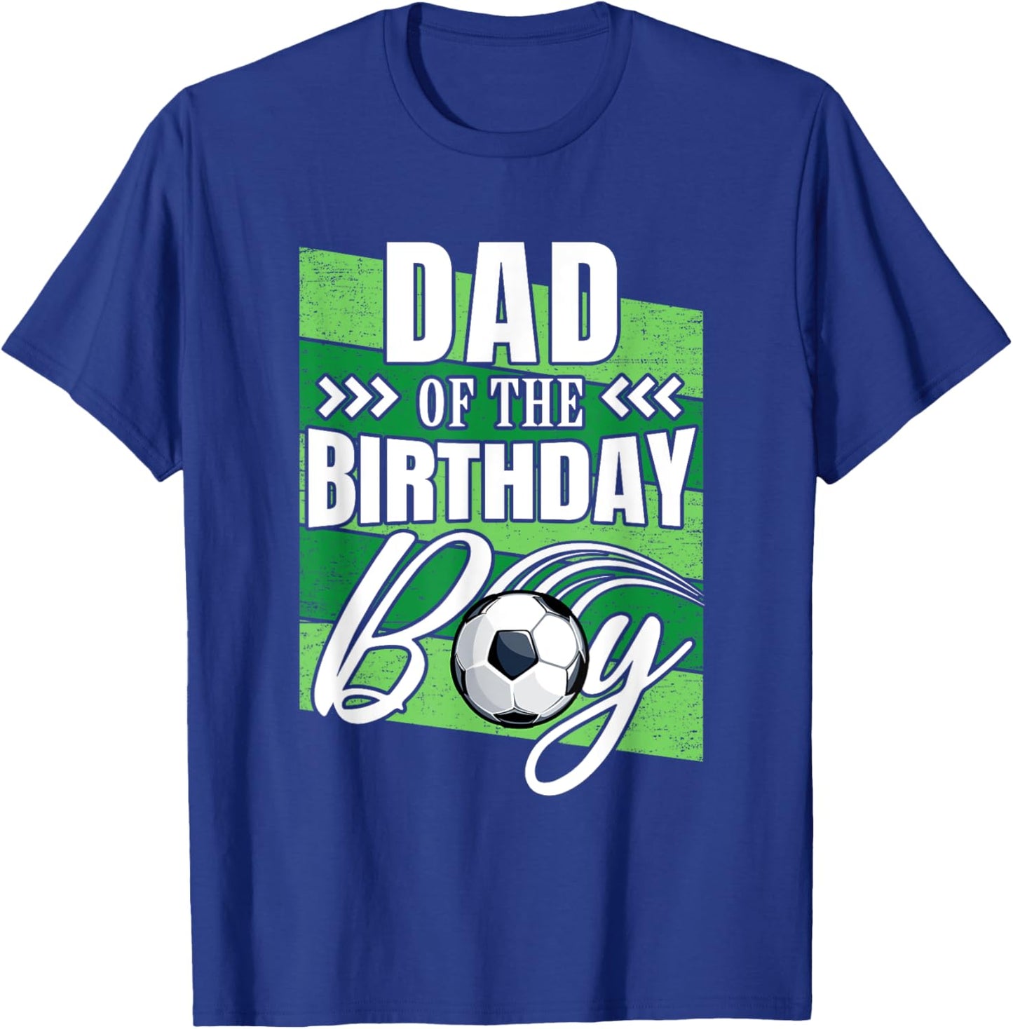 Dad Of The Birthday Boy Soccer Birthday Soccer Player T-Shirt - T-Shirt | Royal
