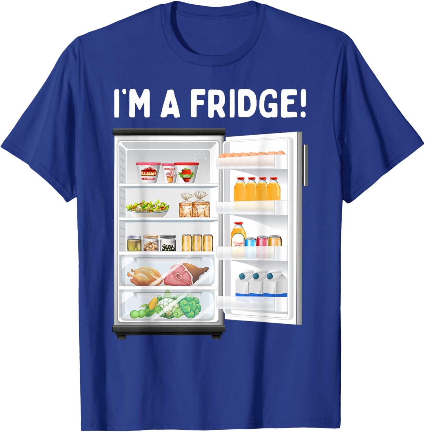 Funny Fridge Costume T-Shirt - T-Shirt | Royal