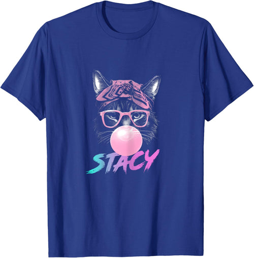 STACY - Adorable girl name with cute Cat