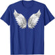 White Wings Freedom Guardian & Women Angel T-Shirt - T-Shirt | Royal