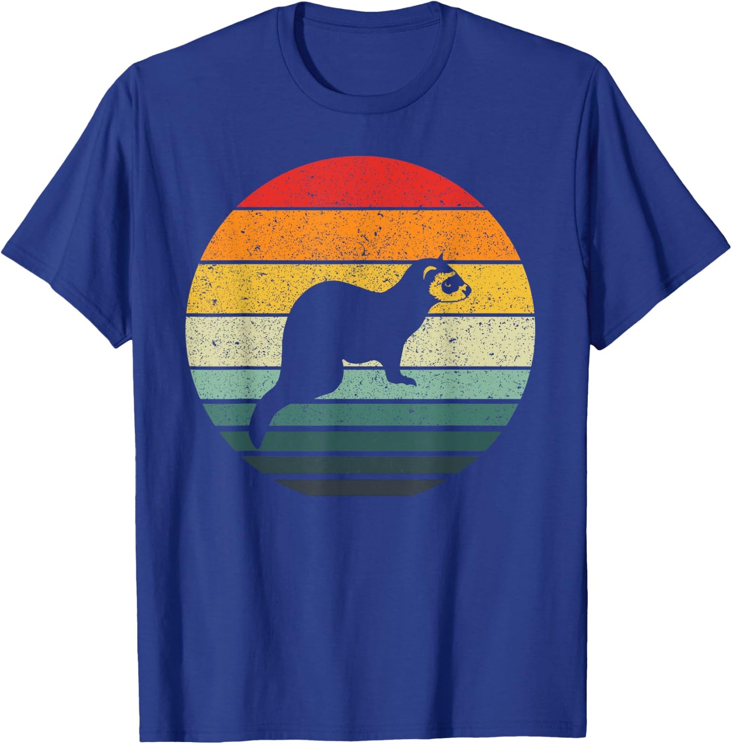 Vintage Ferret Retro T-Shirt - T-Shirt | Royal