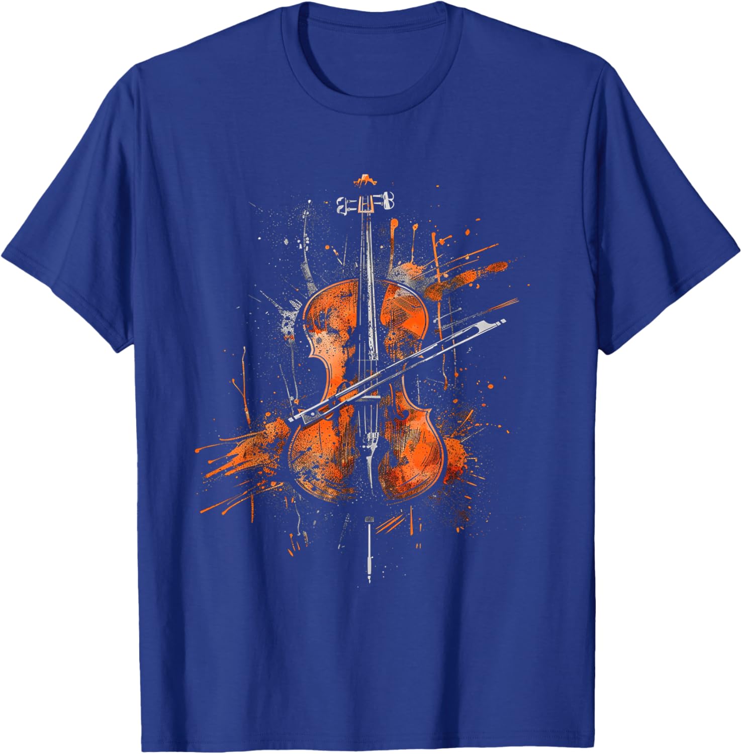 Cello Sketch T-Shirt - T-Shirt | Royal