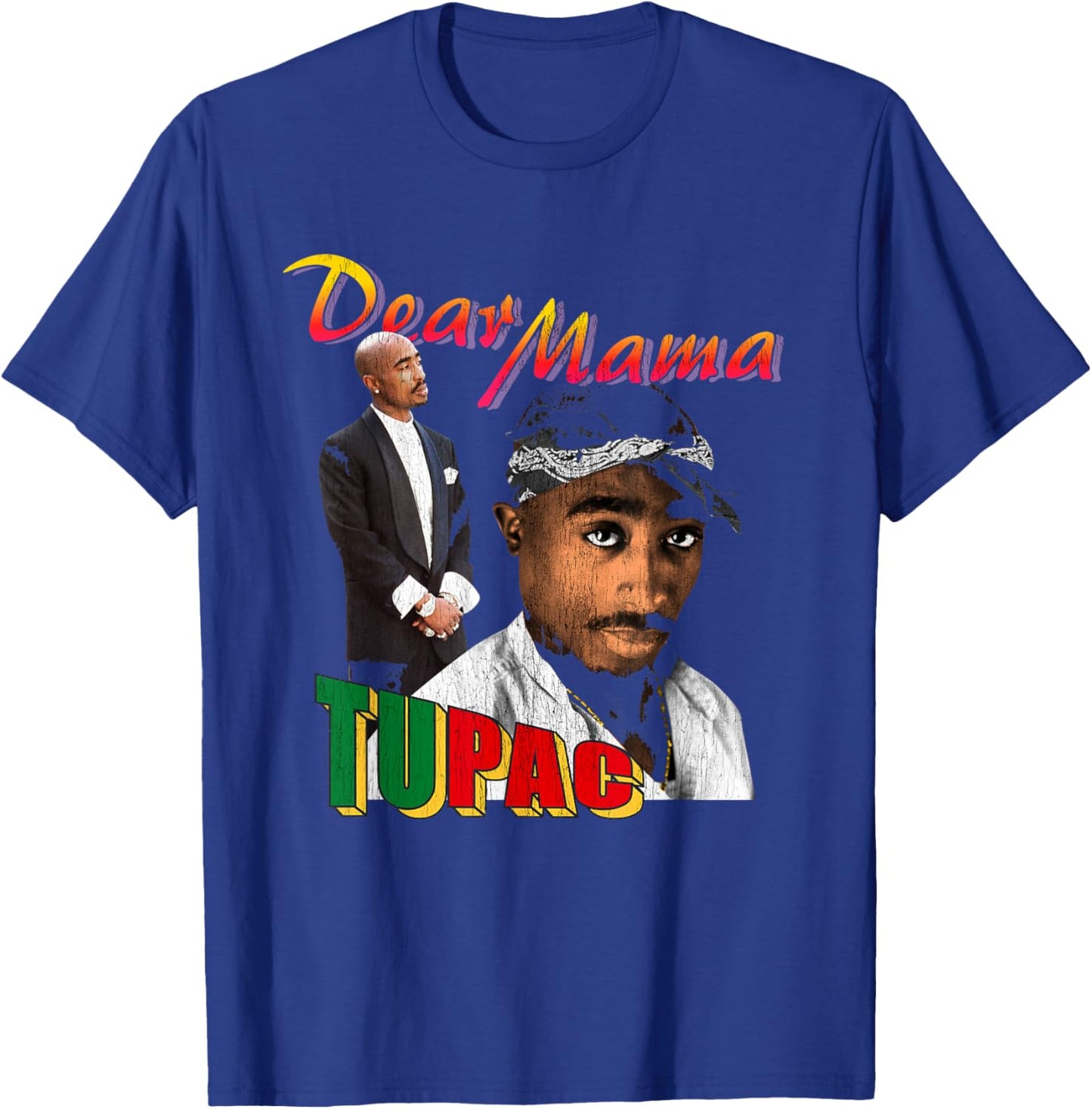 Official Tupac Dear Mama Photos T-Shirt - T-Shirt | Royal