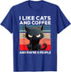 Coffee Cat I I like cats and coffee and maybe 3 people Women T-Shirt - T-Shirt | Royal