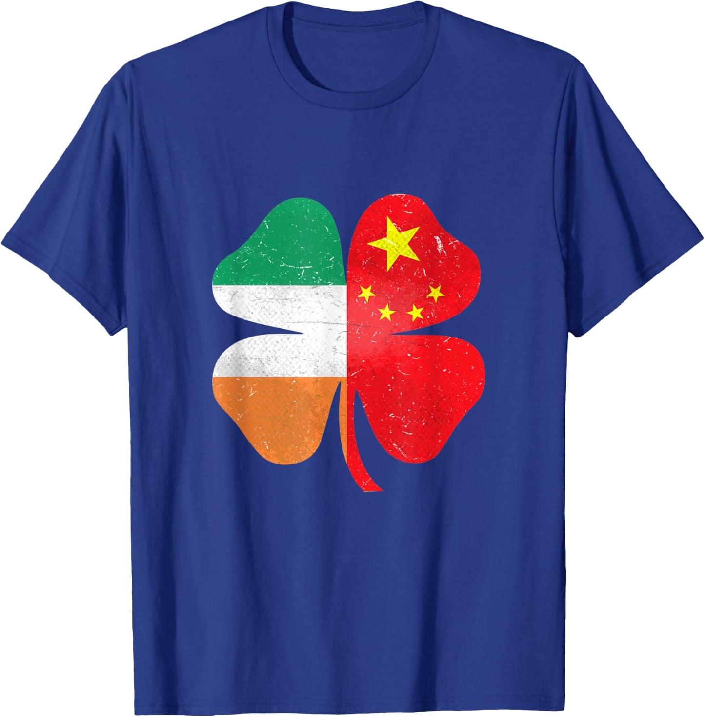Chinese Irish Shamrock China Ireland St. Patrick's Day T-Shirt - T-Shirt | Royal