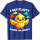 I Get Flappy When I'm Happy Cute Bird Autism Awareness T-Shirt - T-Shirt | Royal