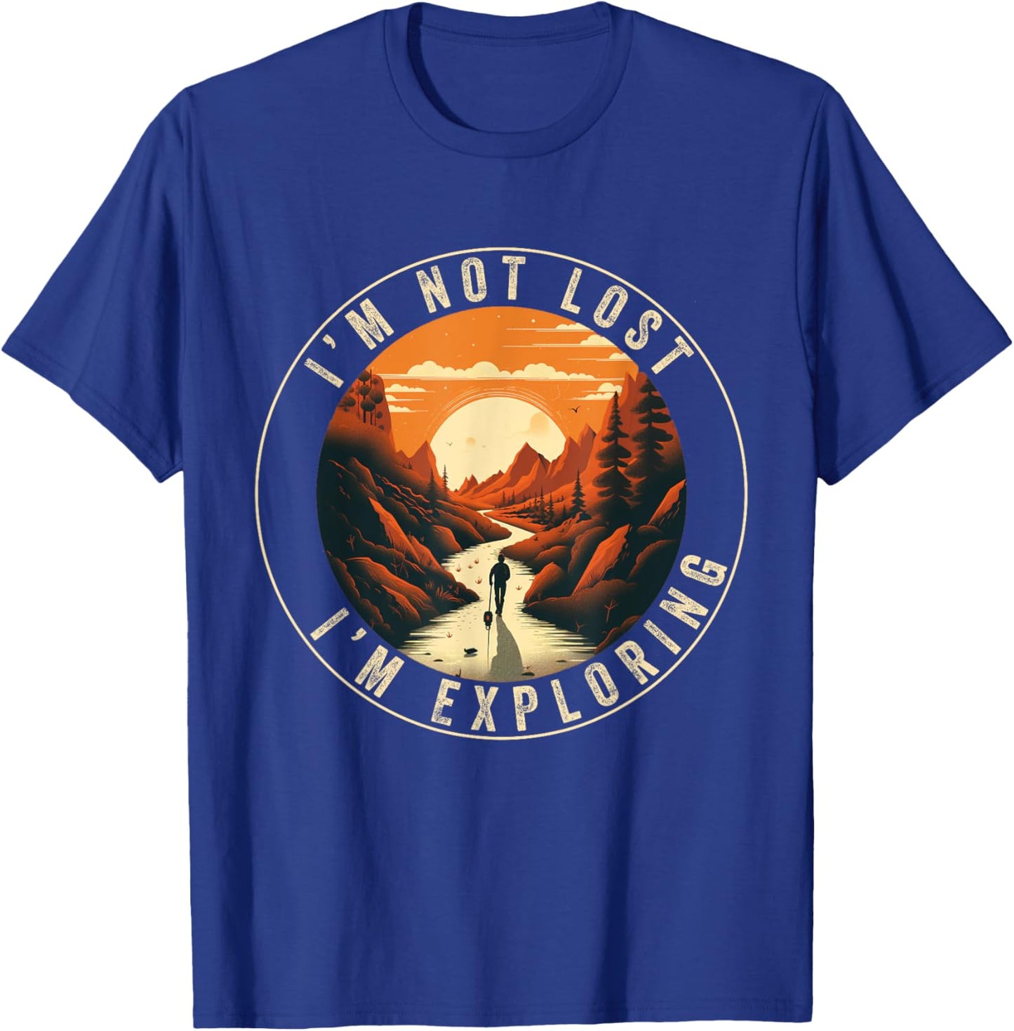 Hiking Women Nature outdoorsy Funny Hiker Hike Lover T-Shirt - T-Shirt | Royal